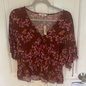 NWT Madewell Butterfly Blouse🦋